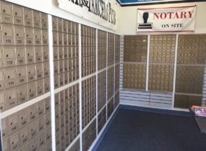Private mailbox rental boxes at Mail & Parcels Plus in Bonita, CA